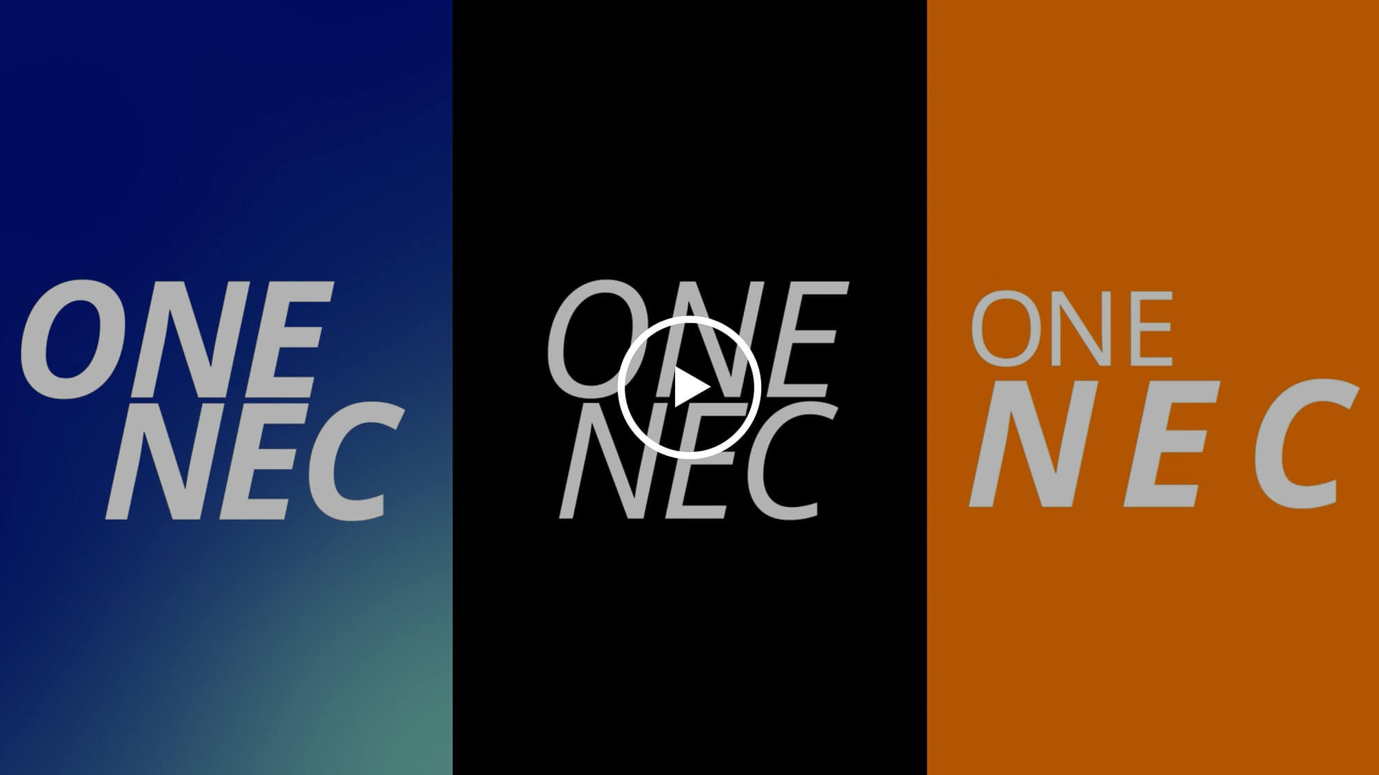 NEC 「ONE NEC」メッセージのムービー