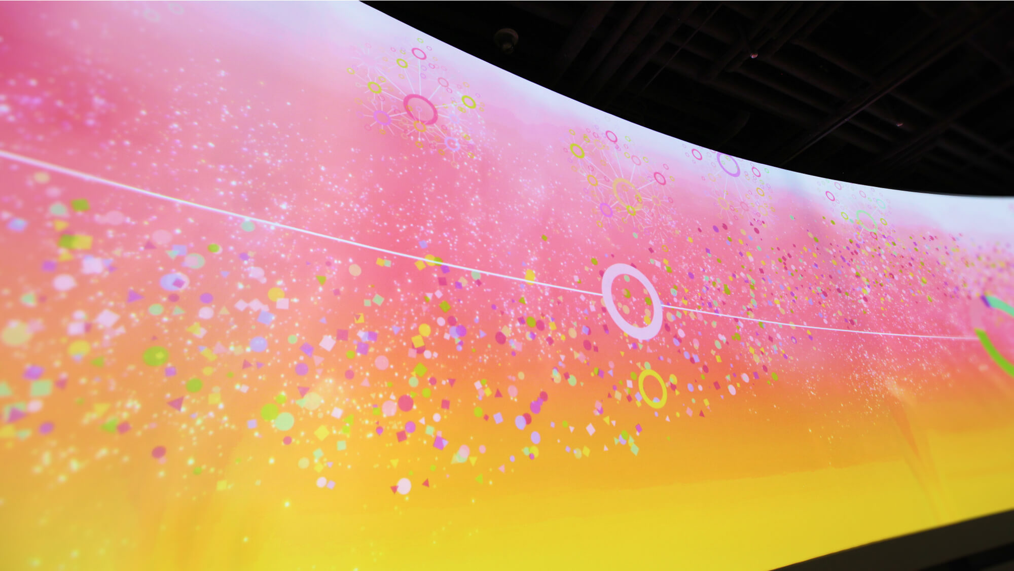 vision wallの別映像の様子